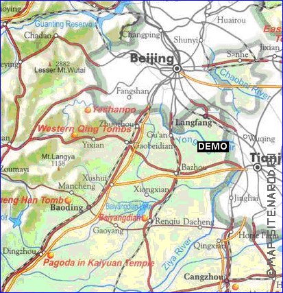carte de Hebei