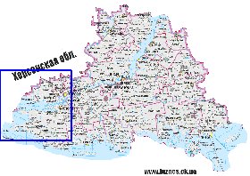 carte de Oblast de Kherson