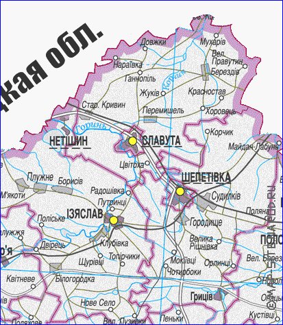 mapa de Khmelnytskyi