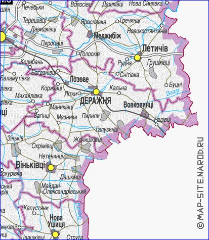 Спутниковая карта хмельницкой области