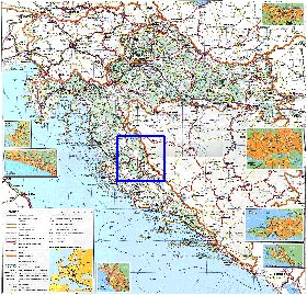carte de Croatie