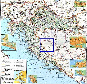 carte de Croatie