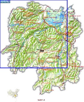 mapa de Hunan