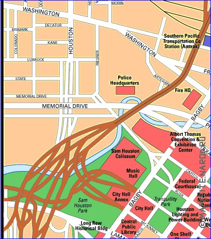 carte de Houston