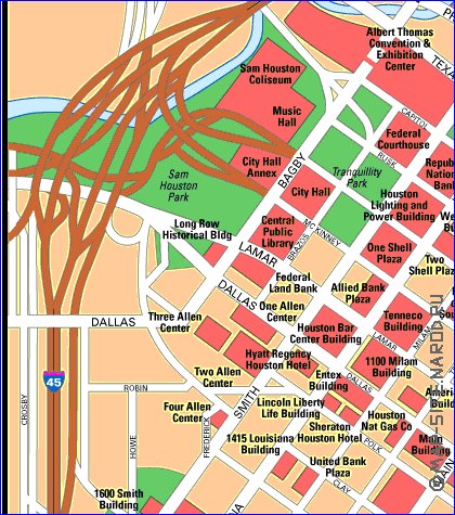 carte de Houston